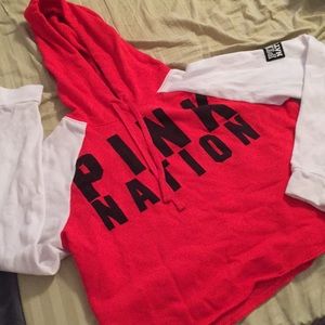 PINK Crop Top Hoodie